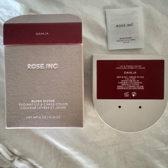Rose Inc Blush Divine Lip And Cheek Color, NIB, Dahlia, Made In Italy, 4.5 g - Picture 6 of 7